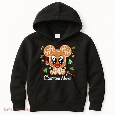 Personalized Custom Name Cute Mouse Family Christmas Kids Hoodie