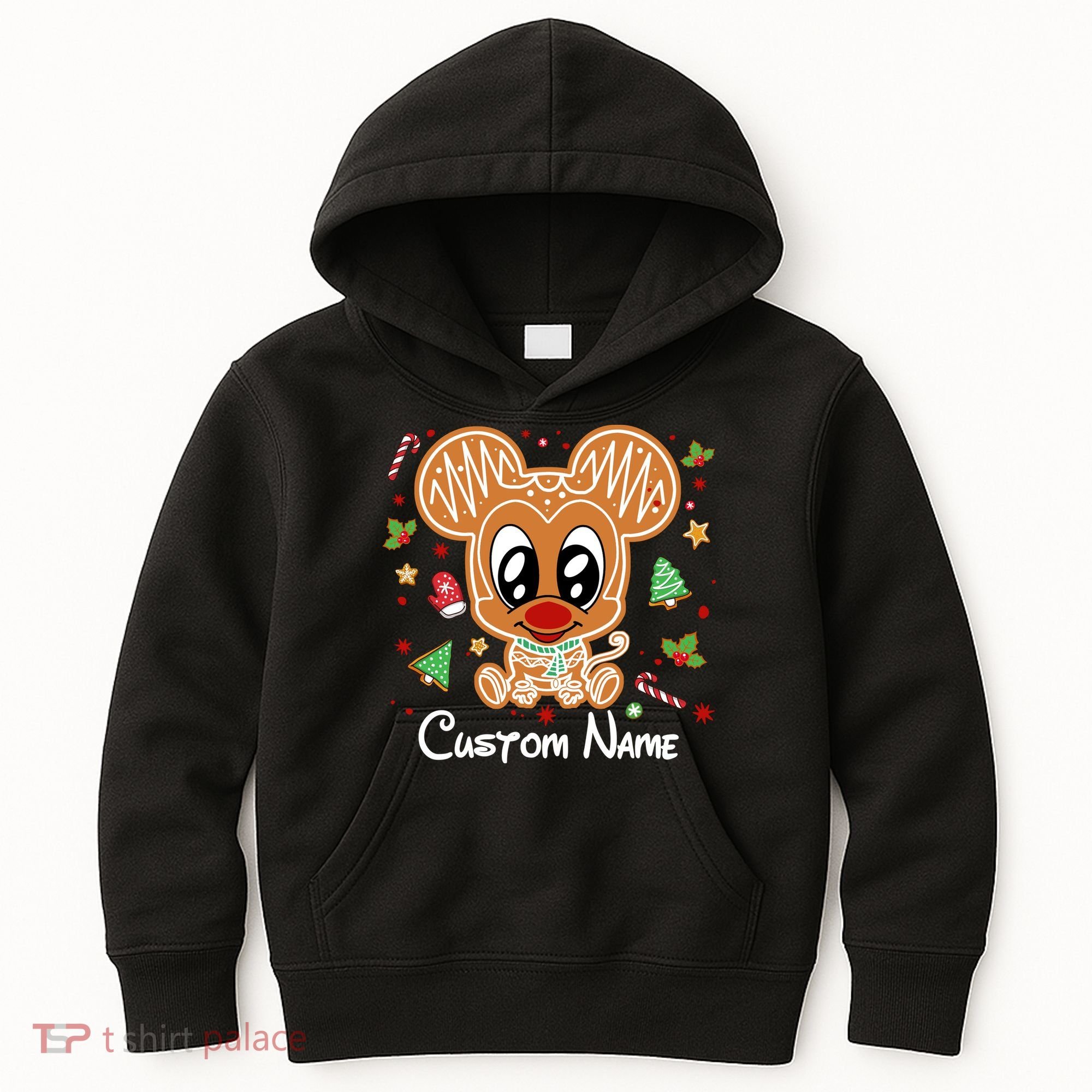 Personalized Custom Name Cute Mouse Family Christmas Kids Hoodie
