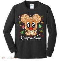Personalized Custom Name Cute Mouse Family Christmas Kids Long Sleeve Shirt thumb 0