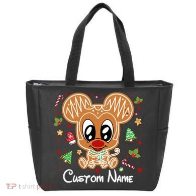 Personalized Custom Name Cute Mouse Family Christmas Tote Bag