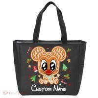 Personalized Custom Name Cute Mouse Family Christmas Tote Bag thumb 0