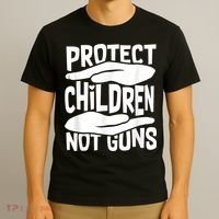 Protect Children Not Guns Wear Orange Enough Gun Violence T-Shirt thumb 3
