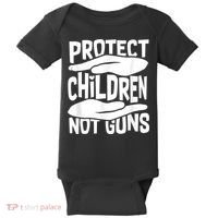Protect Children Not Guns Wear Orange Enough Gun Violence Baby Bodysuit thumb 0