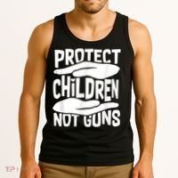 Protect Children Not Guns Wear Orange Enough Gun Violence Tank Top thumb 3