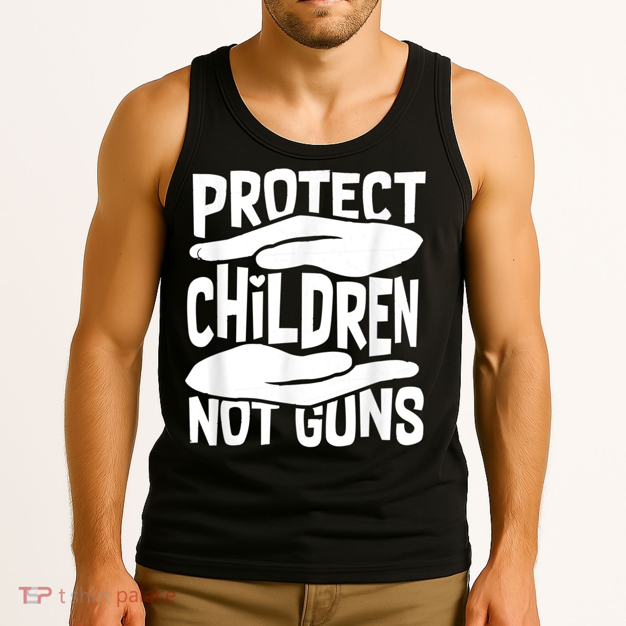 Protect Children Not Guns Wear Orange Enough Gun Violence Tank Top