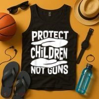 Protect Children Not Guns Wear Orange Enough Gun Violence Tank Top thumb 4