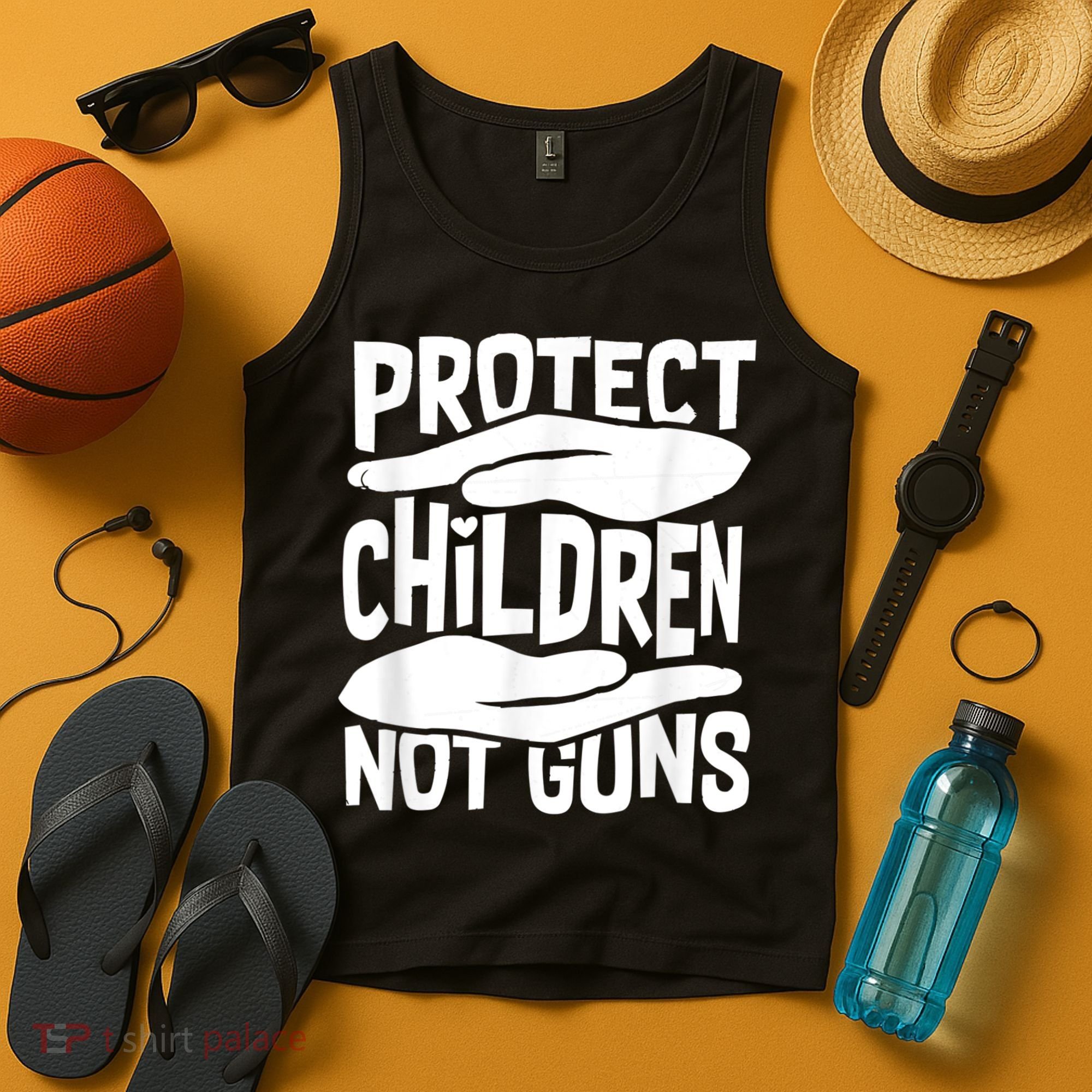 Protect Children Not Guns Wear Orange Enough Gun Violence Tank Top