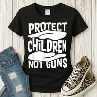 Protect Children Not Guns Wear Orange Enough Gun Violence Women's T-Shirt thumb 3