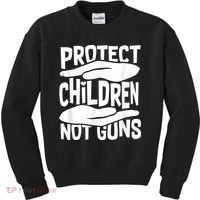 Protect Children Not Guns Wear Orange Enough Gun Violence Kids Sweatshirt thumb 0