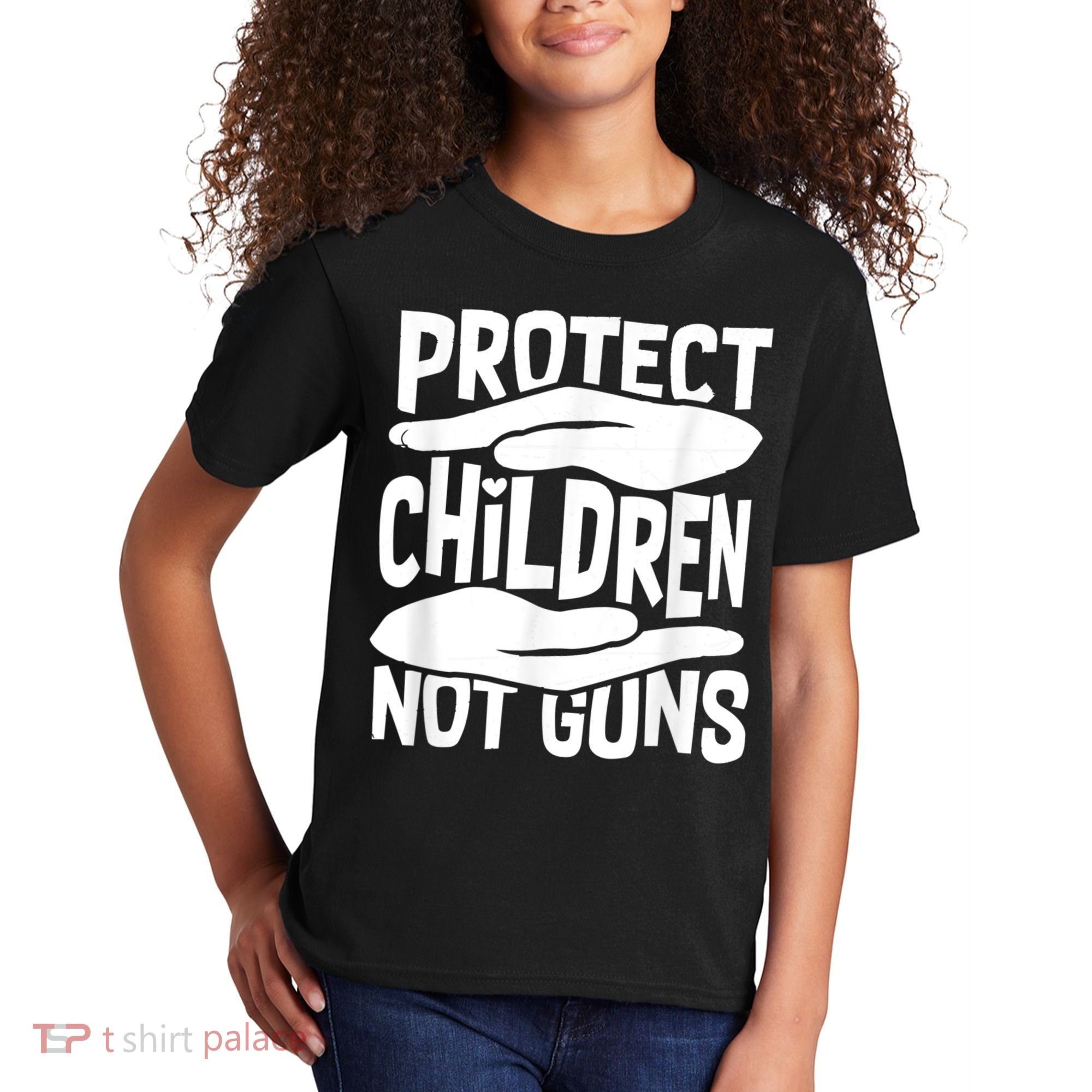 Protect Children Not Guns Wear Orange Enough Gun Violence Kids T-Shirt