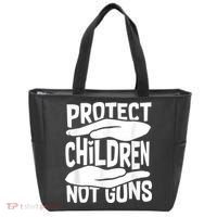 Protect Children Not Guns Wear Orange Enough Gun Violence Tote Bag thumb 0
