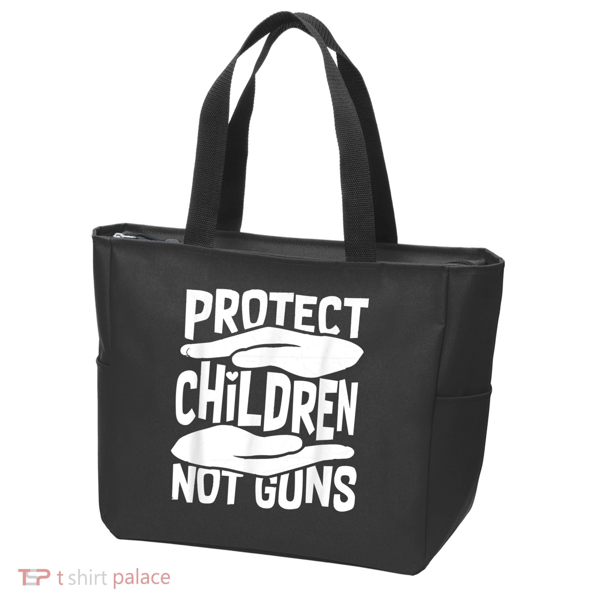 Protect Children Not Guns Wear Orange Enough Gun Violence Tote Bag