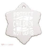 Protect Children Not Guns Wear Orange Enough Gun Violence Ceramic Ornament thumb 0