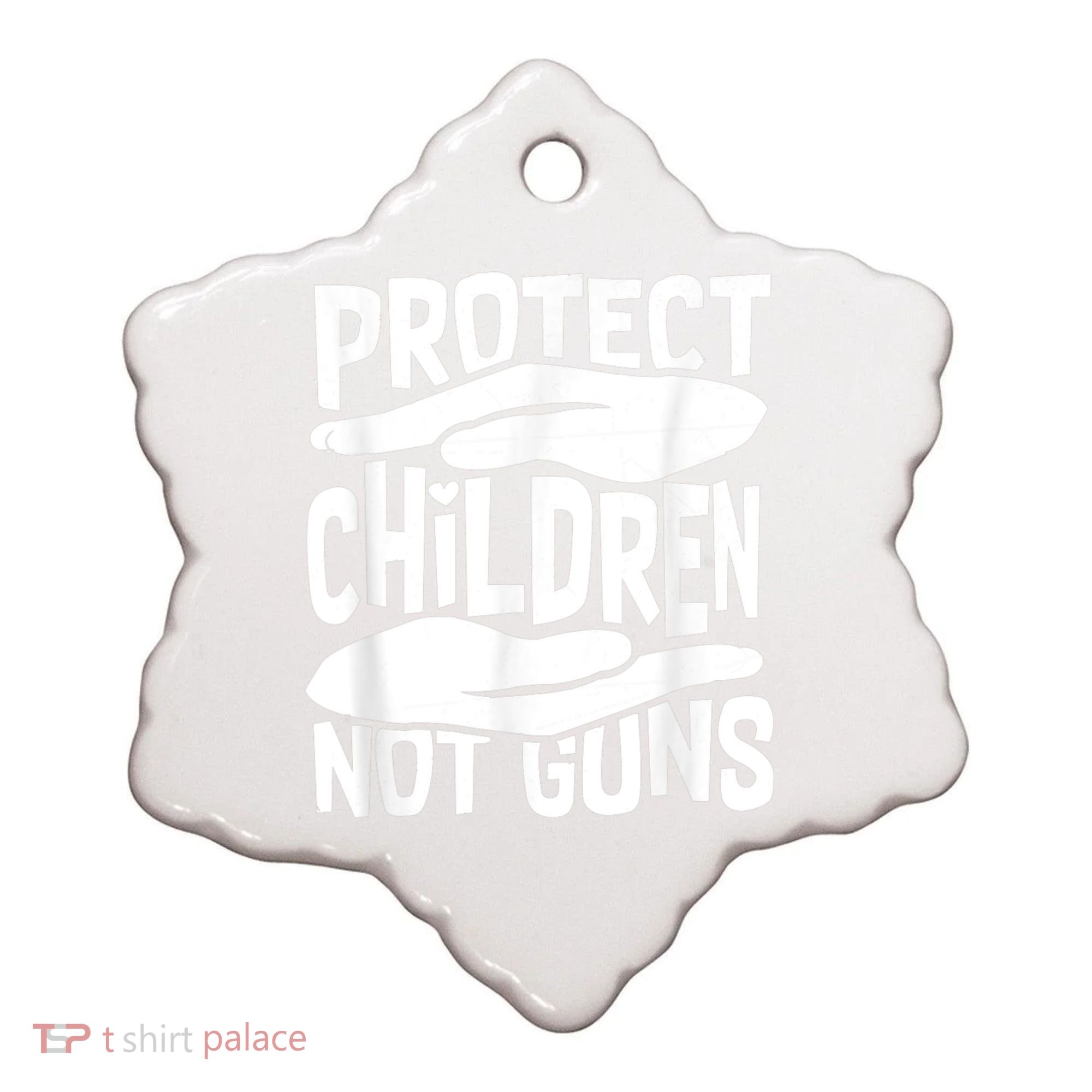 Protect Children Not Guns Wear Orange Enough Gun Violence Ceramic Ornament