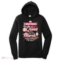 Personalized Custom Name This Queen Was Born In March Happy Birthday To Me Women's Hoodie thumb 0