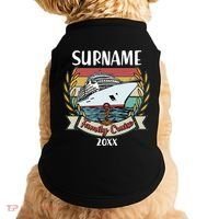 Personalized Custom Name And Year Family Cruise Doggie Tank thumb 0