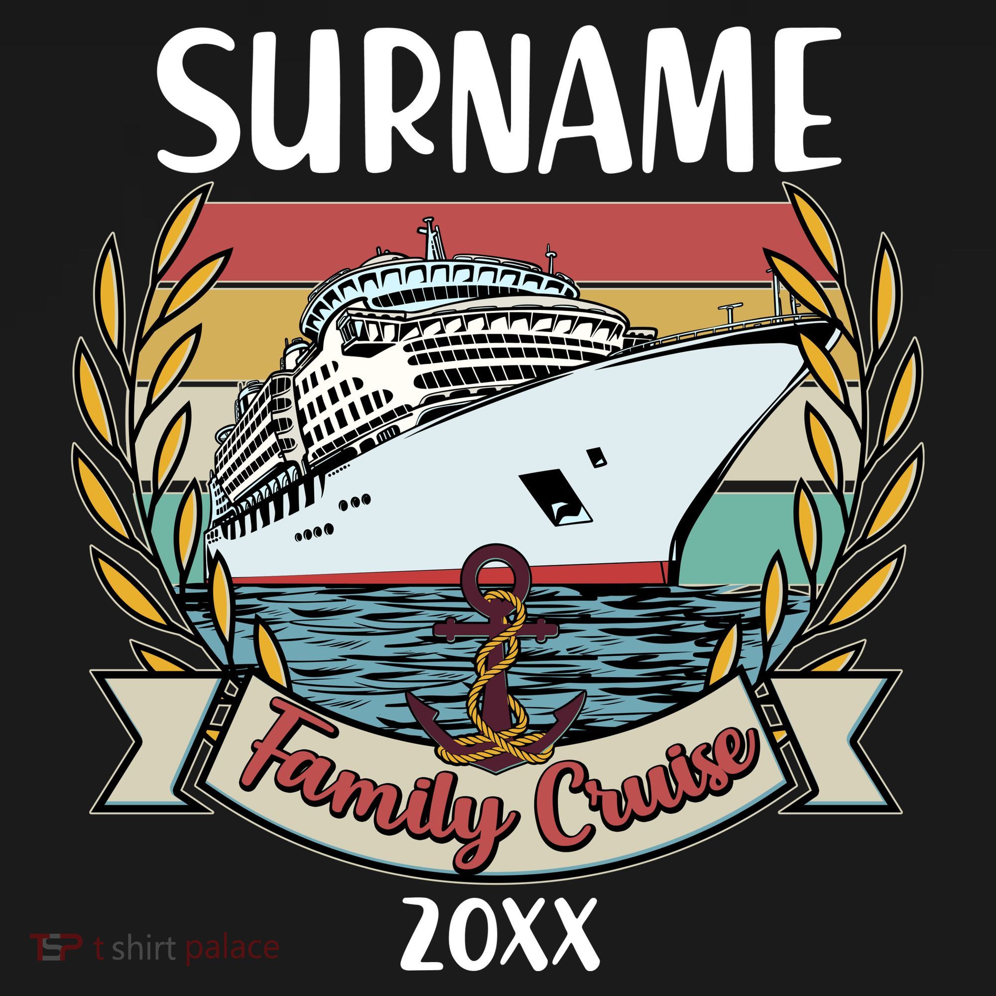 Personalized Custom Name And Year Family Cruise Backpack
