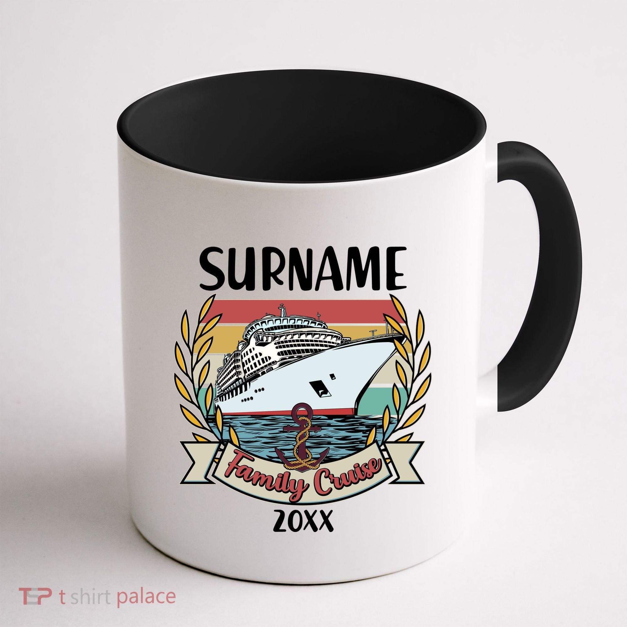 Personalized Custom Name And Year Family Cruise Coffee Mug