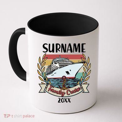 Personalized Custom Name And Year Family Cruise Coffee Mug