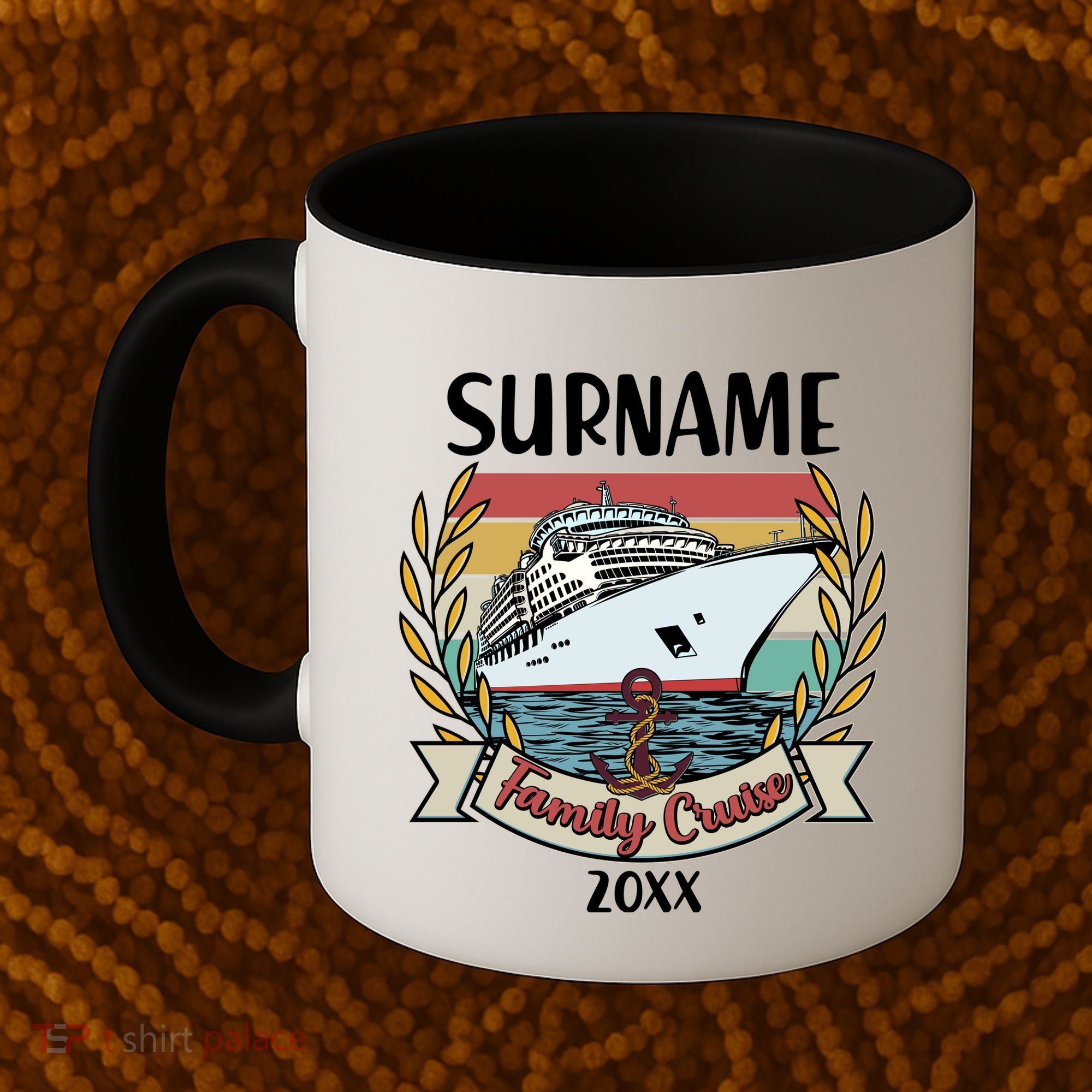 Personalized Custom Name And Year Family Cruise Coffee Mug