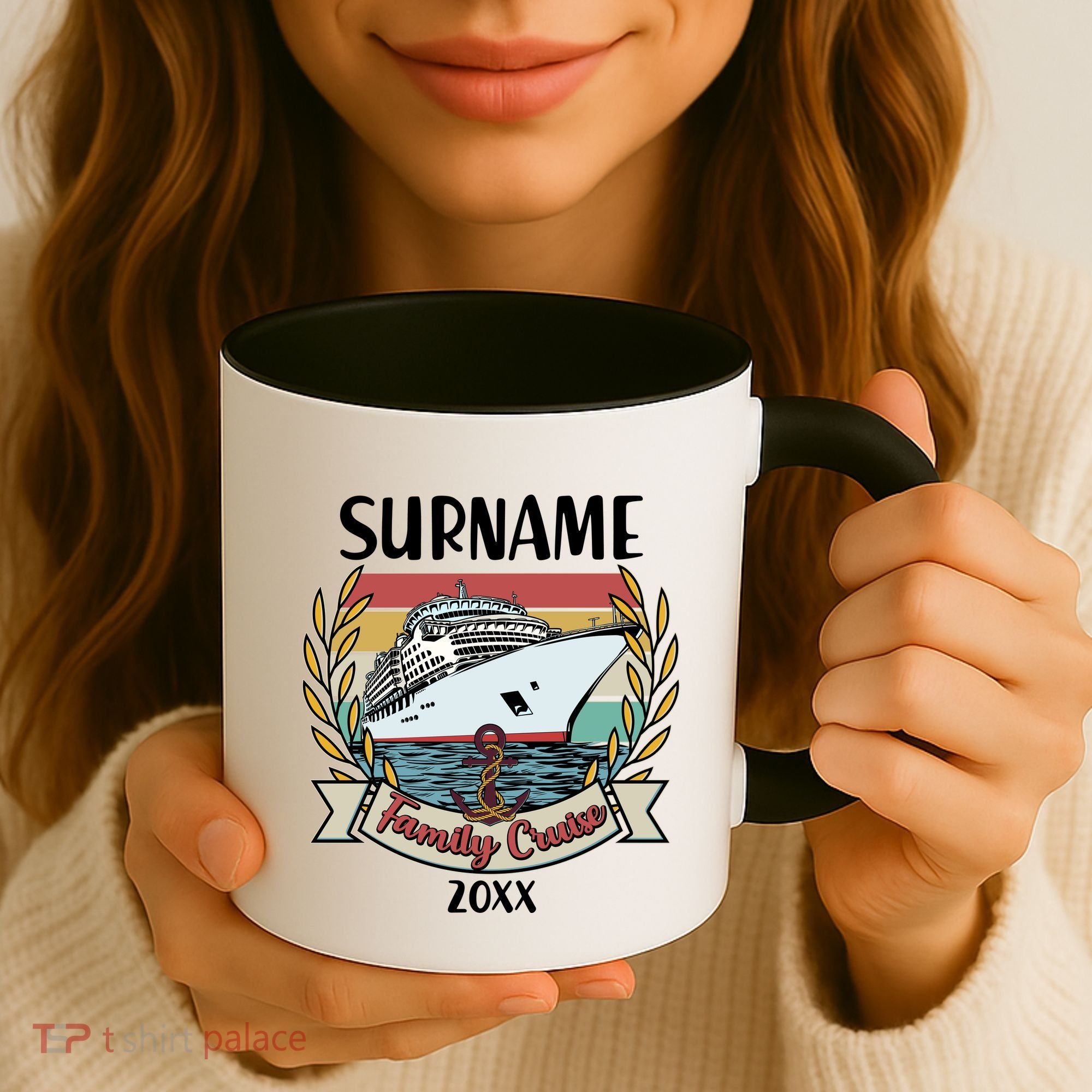 Personalized Custom Name And Year Family Cruise Coffee Mug