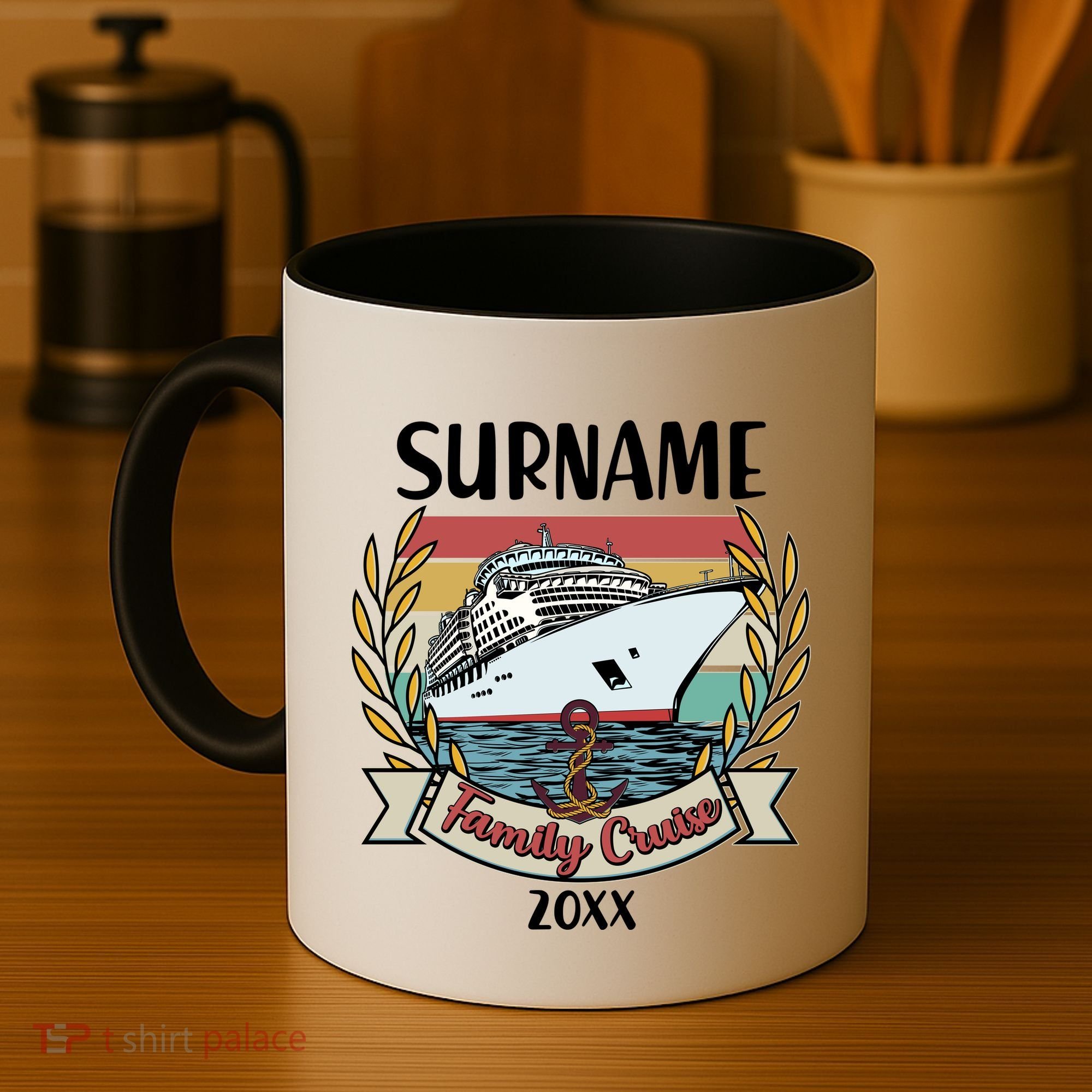 Personalized Custom Name And Year Family Cruise Coffee Mug
