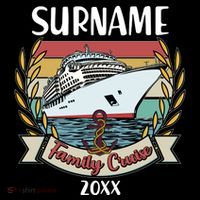 Personalized Custom Name And Year Family Cruise Ornament thumb 1