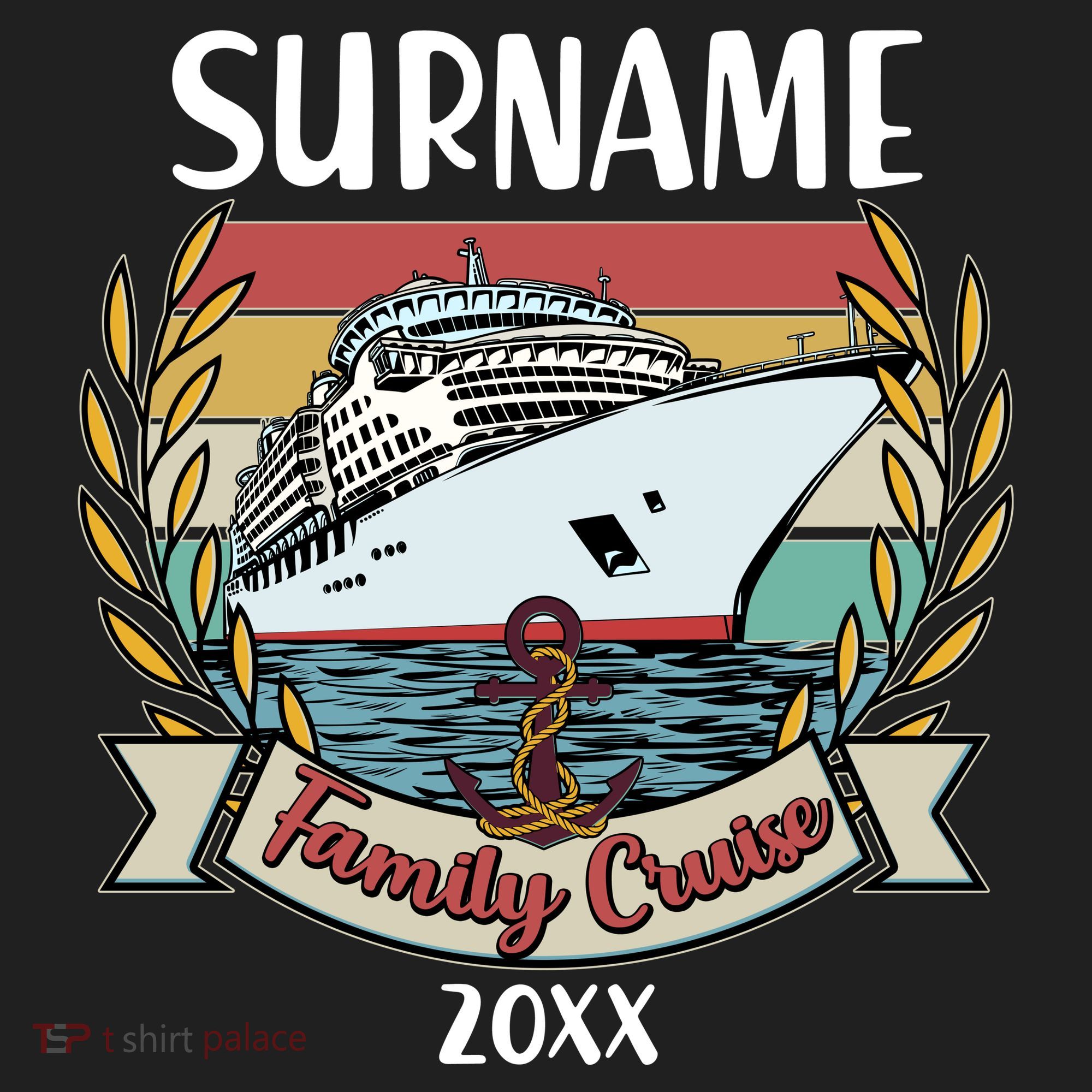 Personalized Custom Name And Year Family Cruise Hat