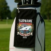 Personalized Custom Name And Year Family Cruise Golf Towel thumb 2