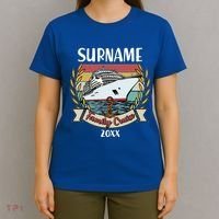 Personalized Custom Name And Year Family Cruise T-Shirt thumb 4