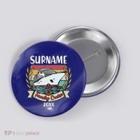 Personalized Custom Name And Year Family Cruise Button thumb 0
