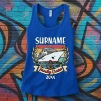 Personalized Custom Name And Year Family Cruise Women's Tank Top thumb 3