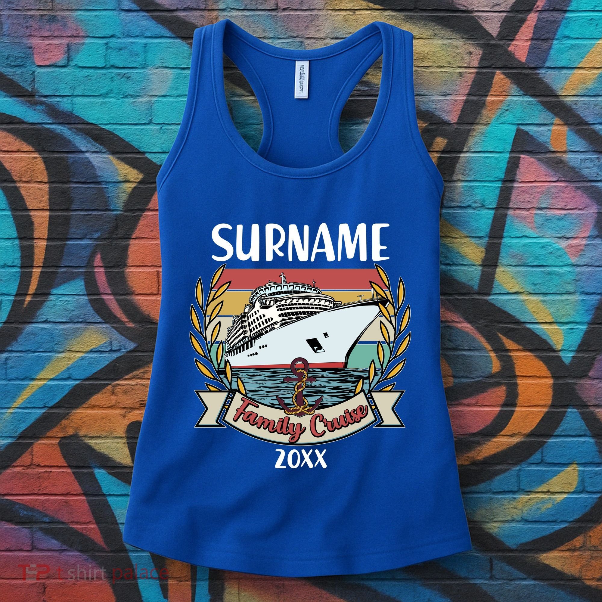 Personalized Custom Name And Year Family Cruise Women's Tank Top
