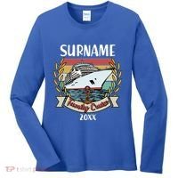 Personalized Custom Name And Year Family Cruise Women's Long Sleeve Shirt thumb 0