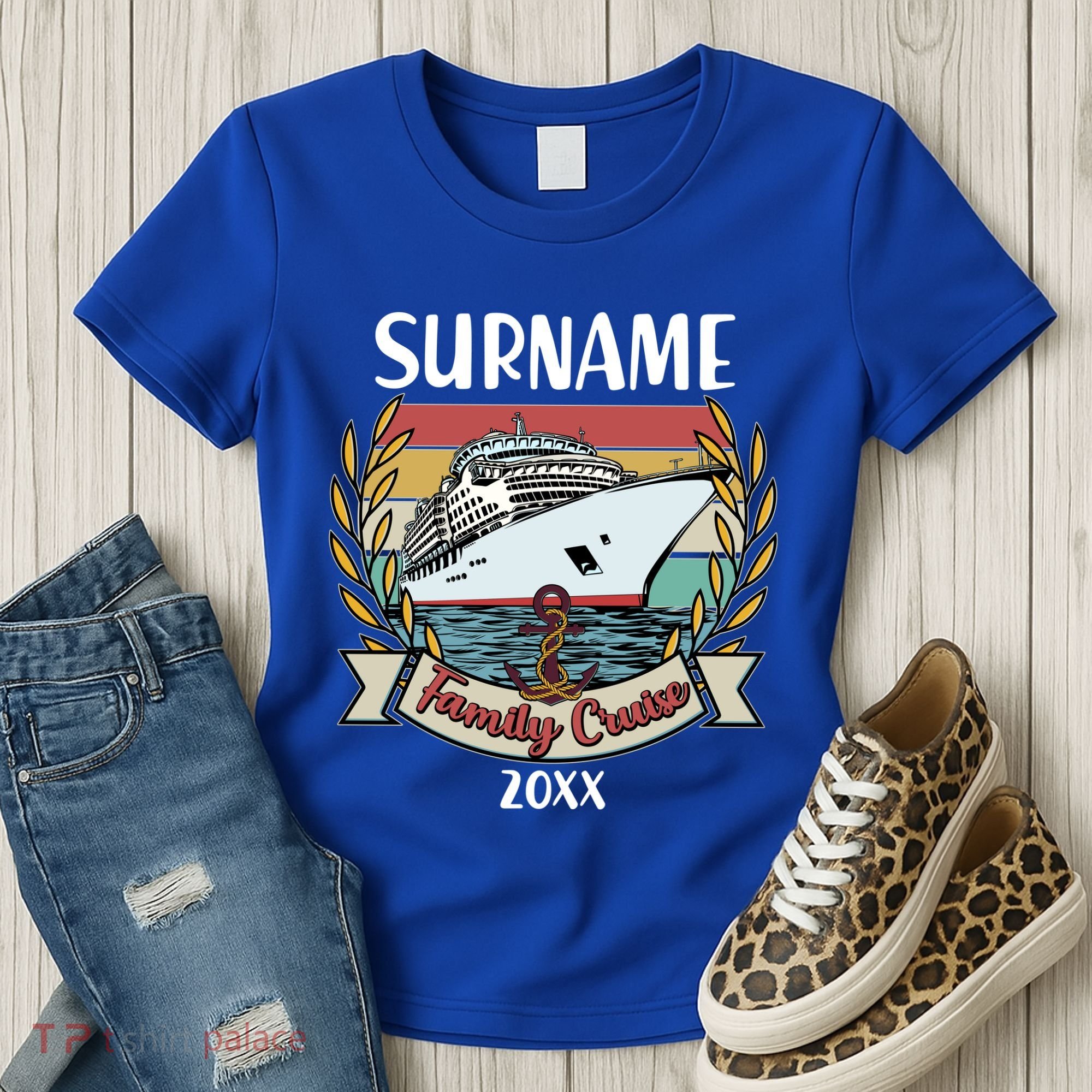 Personalized Custom Name And Year Family Cruise Women's T-Shirt