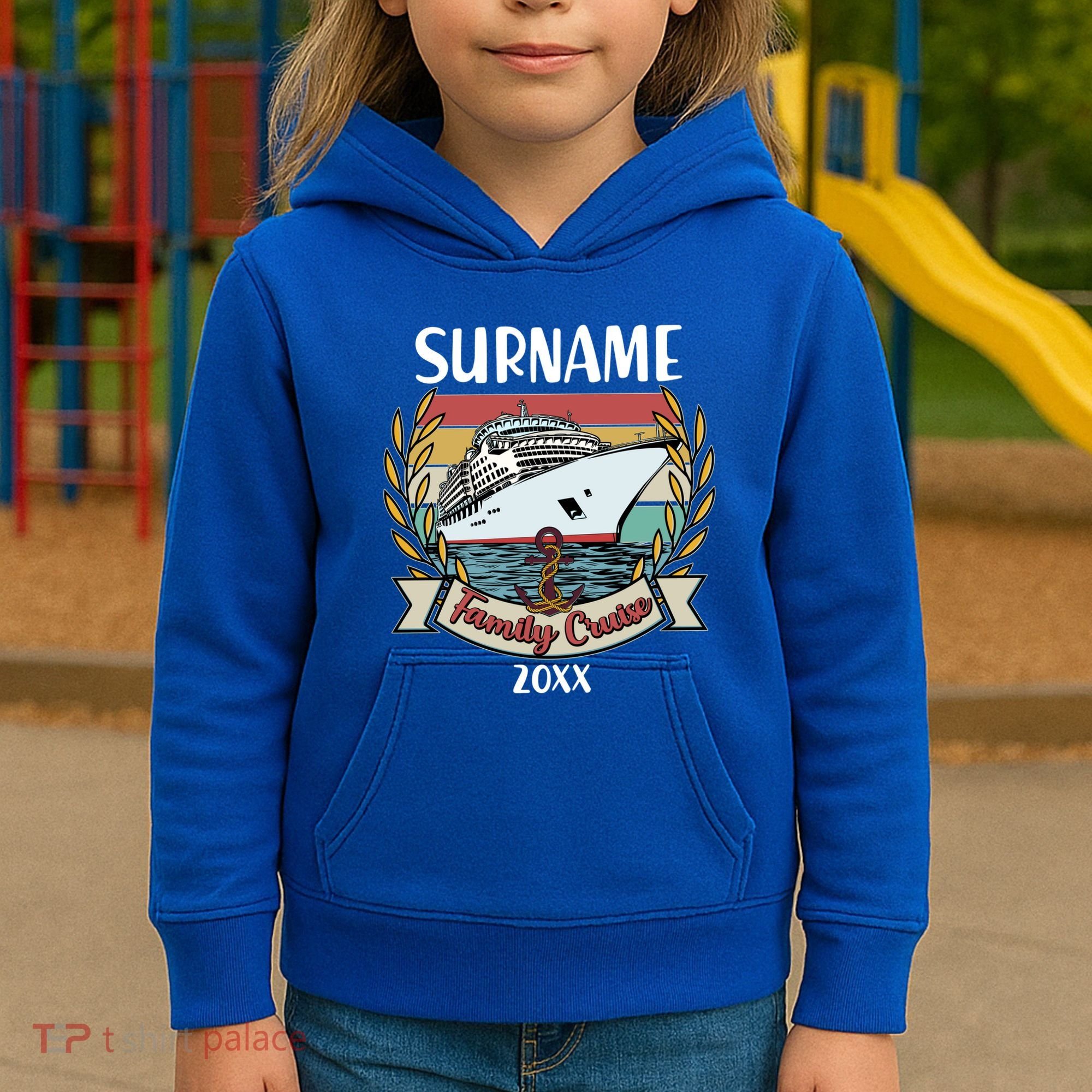 Personalized Custom Name And Year Family Cruise Kids Hoodie