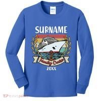 Personalized Custom Name And Year Family Cruise Kids Long Sleeve Shirt thumb 0