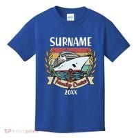 Personalized Custom Name And Year Family Cruise Kids T-Shirt thumb 0