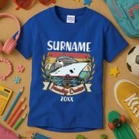 Personalized Custom Name And Year Family Cruise Kids T-Shirt thumb 3