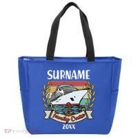 Personalized Custom Name And Year Family Cruise Tote Bag thumb 0