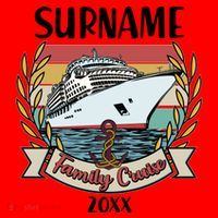 Personalized Custom Name And Year Family Cruise Santa Hat thumb 1