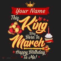 Personalized Custom Name This King Was Born In March Happy Birthday To Me Women's Sweatshirt thumb 2
