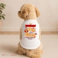 Personalized Custom Name This King Was Born In March Happy Birthday To Me Doggie Tank thumb 2