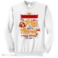 Personalized Custom Name This King Was Born In March Happy Birthday To Me Sweatshirt thumb 0