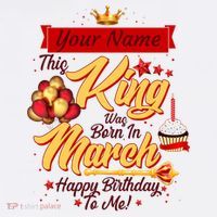 Personalized Custom Name This King Was Born In March Happy Birthday To Me Sweatshirt thumb 3