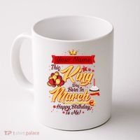 Personalized Custom Name This King Was Born In March Happy Birthday To Me Coffee Mug thumb 0
