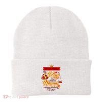 Personalized Custom Name This King Was Born In March Happy Birthday To Me Beanie thumb 0