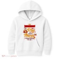 Personalized Custom Name This King Was Born In March Happy Birthday To Me Kids Hoodie thumb 0