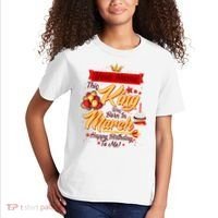 Personalized Custom Name This King Was Born In March Happy Birthday To Me Kids T-Shirt thumb 2
