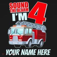 Personalized Custom Name Cute Funny Sound The Alarm I'm 4 Four Ornament thumb 1